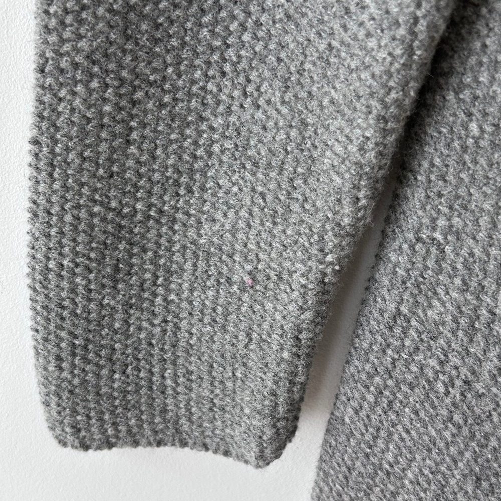 Boden Seed Stitch Gray Wool Cardigan Sweater Coat - Picture 8 of 16